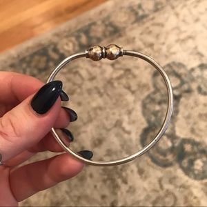 Sterling Silver and 14k Gold Cape Cod Bracelet